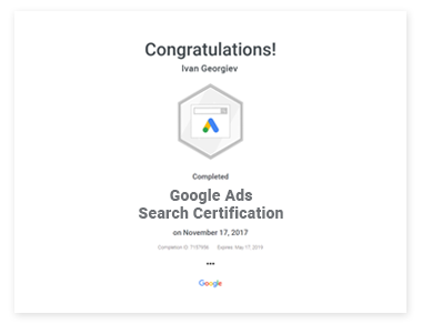 AdWords Search Certification